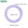 Unique Bargains Metal Spring O Rings Zinc Alloy Durable Multipurpose Lightweight Buckle 5/8 Inch - 3 of 4