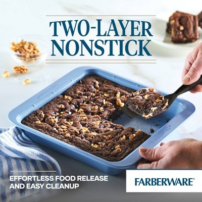 Farberware Easy Solutions 9" Nonstick Steel Bakeware Square Cake Pan - Thumbnail 3