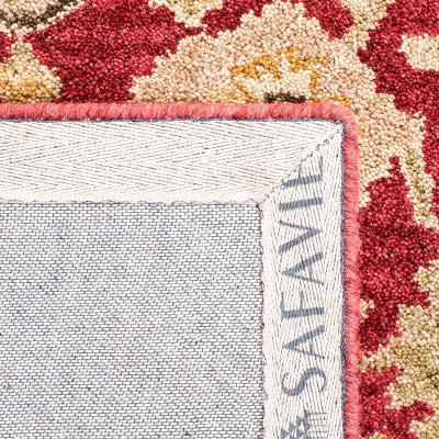 Anatolia Heritage Red & Ivory Wool 8' Square Tufted Rug