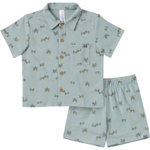 Modern Moments™ by Gerber Toddler Boys' 2-Piece Resort Shirt and Shorts Set - 1 of 4