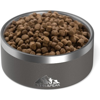 Hydrapeak Graphite Stainless Steel Non-Slip 4 Cup Dog Bowl