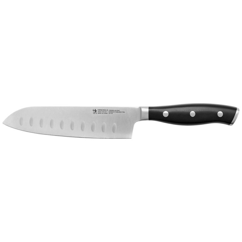 HENCKELS Forged Accent Hollow Edge Santoku Knife, 1 of 3