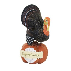 Dee Foust-Harvey 7.0 Inch Gobbler Greetings Thanksgiving Turkey Figurines - 1 of 3