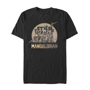 Men's Star Wars The Mandalorian Character Collage T-Shirt - 1 of 4