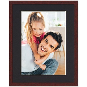 PosterPalooza | Brown Frame with Black Photo Mat, UV Acrylic Front, Foam Board Backing, 60 Sizes Available - 1 of 4