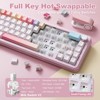 MaseiKar B68 Wireless Mechanical Keyboard,Tri-Mode BT5.0/2.4GHz/USB-C,Hot Swappable Creamy Typing Gasket Mounted,RGB Backlit - 4 of 4