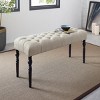 Syemin Ottomans and Benches Upholstered Bedroom Benches, Footrest Stool Accent Bench, Vintage Bedroom Bench End of Bed, Brown, 48"*16"*19.5" - 2 of 4