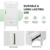 20-Inch Bathroom Vanity with Sink Bathroom Cabinet with A Door Door Shelf Storage and Adiustable Foot Pads A Drawer White - 4 of 4