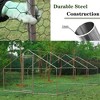 Metal Chicken Coop Walk-in Poultry Cage with Water-Resident Cover , Large Chicken Run Pen with Spire Shaped Cage 19.7'L - 3 of 4