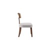 VYNXARIA Modern Dining Chairs Set of 2,Solid Wood and Rattan Net Back,Dining Room Chairs Accent Side Chairs£¬Walnut Frame and Beige Set Coushion - 3 of 4