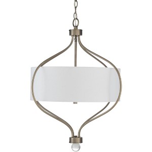 Livabliss Ogee 28"H x 24"W x 24"D Traditional Metallic - Nickel Ceiling Lights - 1 of 2