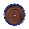 NAYSAYE Planter Set of 3 Ceramic Flowerpot Sleek Glossy Design for Indoor Outdoor Garden, blue green, 15"*15"*13" - 4 of 4