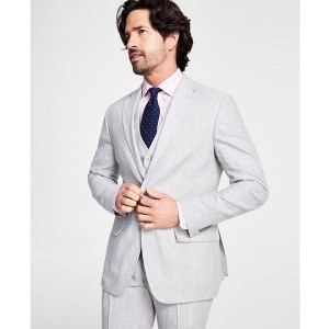 Michael Kors Mens Stretch Wool-Blend Two Button Blazer Jacket - 1 of 1