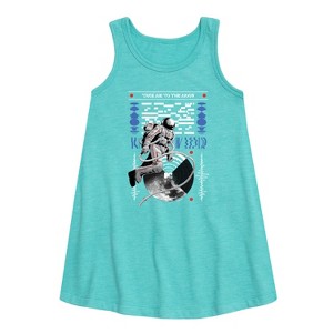 - MTV - Take Me To The Moon Person Graphic Sleeveless Aline Dress - 1 of 2