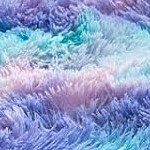 tie-dye blue rainbow