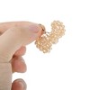 Unique Bargains Beaded Bow Shoelace Charms Gold Tone 1 Pair - 3 of 4