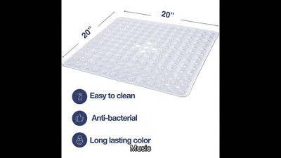Square Shower Mat Extra Large Non Slip Mat For Elderly & Kids Hot Towel  Warmer