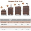 4 Piece ABS Luggage Set with Spinner Wheels TSA Lock and Travel Cosmetic Case Lightweight for Vacation - Cuddlewood - 4 of 4