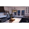 Urban Ambiance Luxury Modern Farmhouse Chandelier,  18-1/4"H x 21-5/8"W,  Charcoal Finish, UHP2474 - 2 of 4