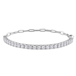 EVERLY JEWELRY |Cubic Zirconia Tennis Bracelet in Brass - Multiple Gemstone and Metal Color Options. - 1 of 4
