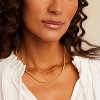 Layered Gold Necklace for Women - 18K Gold Plated Herringbone & Rope Chain, Dainty Waterproof Jewelry - 4 of 4