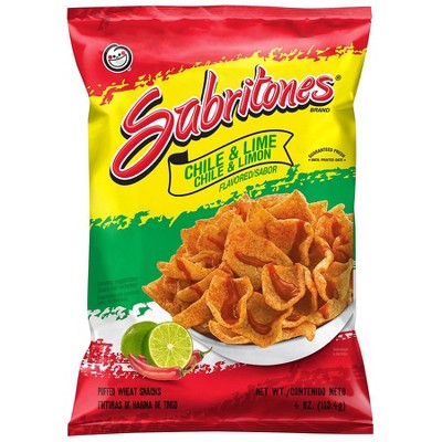 Sabritas Sabritones Chile & Lime Flavored 4.0 oz
