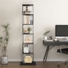 Sapphtopaz Modern Rotating Bookshelf with Storage Cabinet Open Showcase with Acrylic Plate Versatile Creative Home Decor for Living Room - 3 of 4