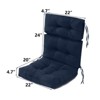 YEERSWAG 2 Pieces High Back Chair Cushions For Indoor Outdoor Use Non-Slip Waterproof - 4 of 4