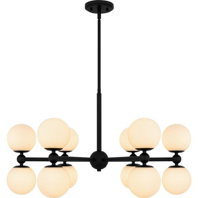 Quoizel Lighting Elser 12 - Light Chandelier in  Matte Black