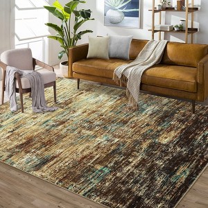 Area Rugs Modern Abstract Rug, Living Room Rugs Soft Non-Slip Stain-Resistant Washable Carpet for Bedroom, Dining Room - 1 of 4