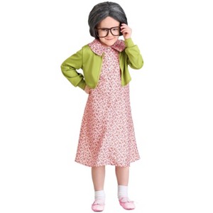 HalloweenCostumes.com Girl's Toddler Grammy Gertie Costume - 1 of 3
