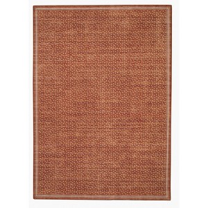 5'x7' Tawney Washable Outdoor Rug Orange/Ivory - Linon - 1 of 4