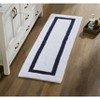 Hotel Bath Rug 100% Premium Cotton Tufted Weave Two Tone Reversible Bathroom Rug, Super Soft Absorbent, Machine Washable Bath Mat - 2 of 4