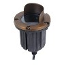 Elegant Lighting Cast brass well light with integrated canopy - 3 of 4