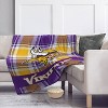 NFL Minnesota Vikings Plaid Oversized Ultra Cozy Throw Blanket - 2 of 3