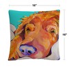 Pat Saunders 16 X 16 Decorative Throw Pillow by Trademark Fine Art - 4 of 4