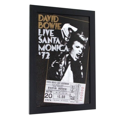 Licensed David Bowie Concert Poster Framed Wall Art - Crystal Art Gallery