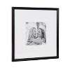 Kate & Laurel All Things Decor 16"x16" Matted to 8"x8" Adlynn Photo Frame Set Black - 4 of 4