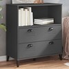 vidaXL Bookcase Standing Storage Bookshelf Display Rack Office Solid Wood Pine, 31.5"x15.7"x35.4" - 2 of 4