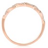 Pompeii3 1/4 Carat (ctw) Round White Diamond Ladies Swirl Wedding Ring 10k Rose Gold - 3 of 4