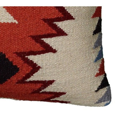 Southwestern Wool Blend Square Throw Pillow