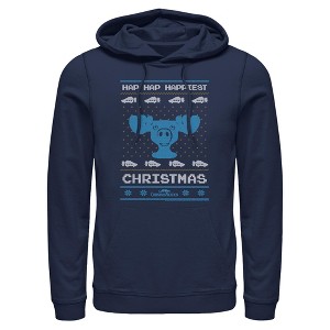 Men's National Lampoon's Christmas Vacation Deer Ugly Christmas Sweater Print Pull Over Hoodie - 1 of 4
