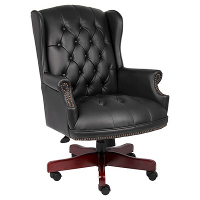 Wingback Traditional Chair Black - Boss Office Products