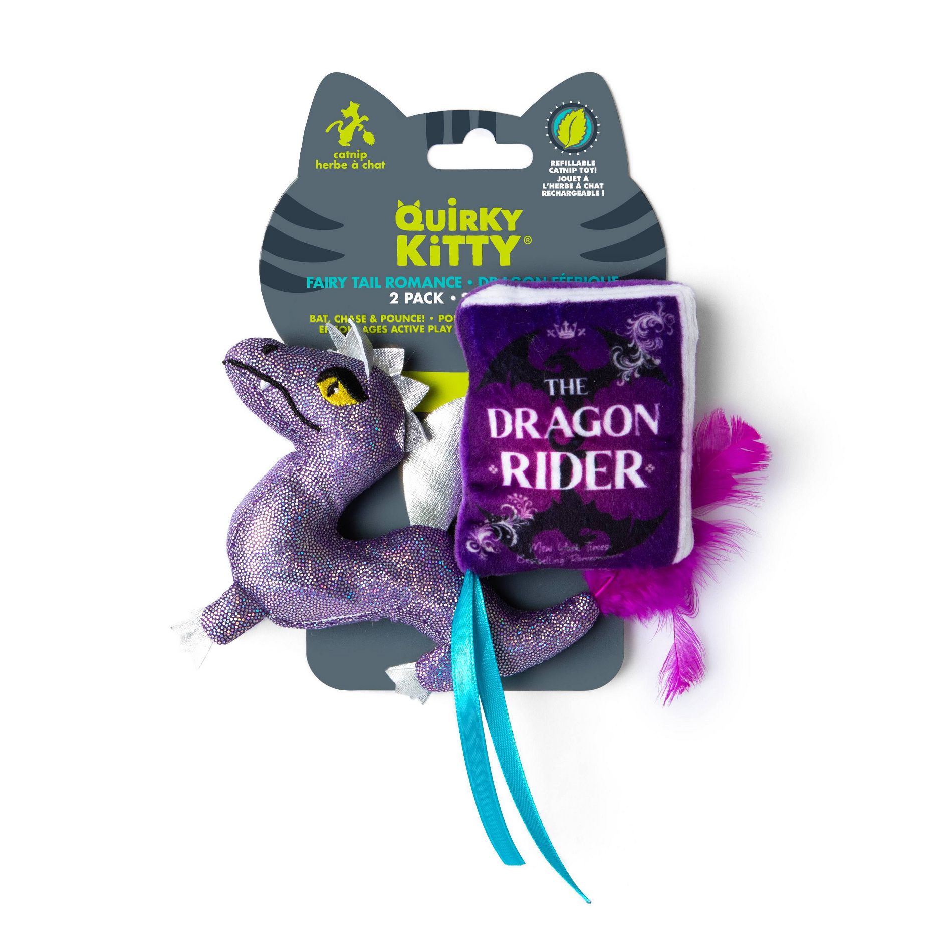 Quirky Kitty Fairy Tail Romance Plush Cat Toy