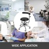 VEVOR Medical Dental Stool Dentist Chair with 360 Degree Rotation Armrest PU Leather Assistant Stool Chair Height Adjustable Doctor Chair, Black - 2 of 4