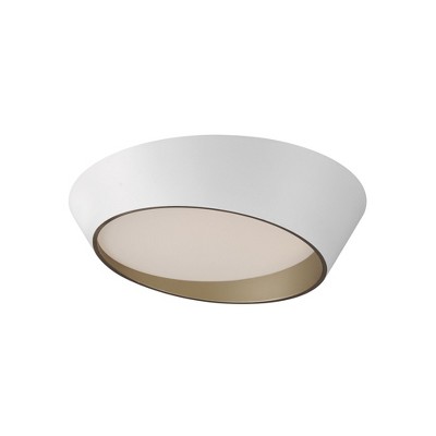 ET2 Lighting Slant 1 - Light Flush Mount in  White/Gold