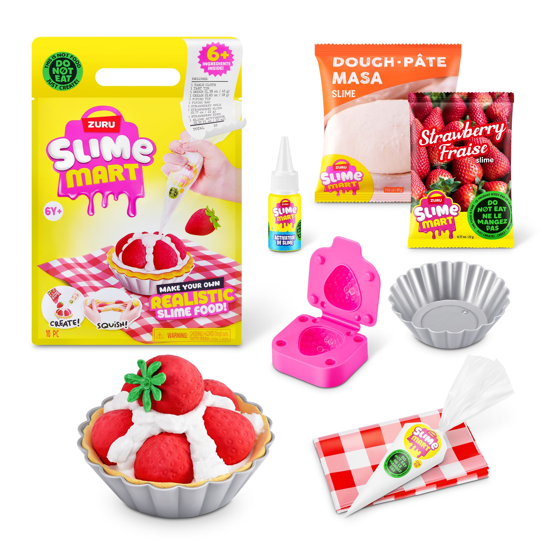 Slime Mart Small Shopping Bag Strawberry Tart