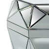 Glam Mirror and Wood Faceted Accent Table Gold - Olivia & May - 4 of 4