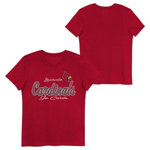 NCAA Louisville Cardinals Girls' Crew Neck T-Shirt - 1 of 3