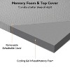 Vipbear Bamboo Firm Mattress Topper for Pressure Relieving 3 Inch Firm Memory Foam Mattress Topper with Removable Cover for Back Pain Relief - 4 of 4